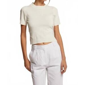 NEW MINT EXCLUSIVES envie tie back detail top in white